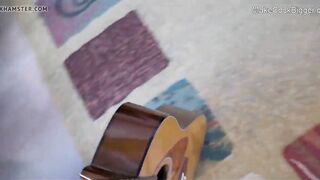 Gf catches skank sucking my cock. beauty huge ass barely legal