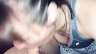 Old Lady sure Loves Sucking Dick! Listen to how Happy she Sounds when