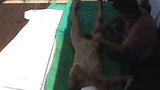 Secret cam Bali Female Tourist gets a happy ending strokes