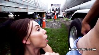Slender amateur with Cutie ass fucks inside outside (Aidra Fox)