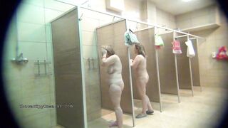 Naked cunt with mouth inside the public shower 20130