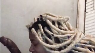 Caramel Kush offer daddy that incredible sexy bj treatment