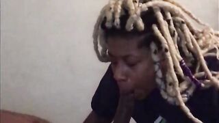 Caramel Kush offer daddy that incredible sexy bj treatment
