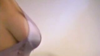 Vintage 80's long natural bouncy titted dance striptease