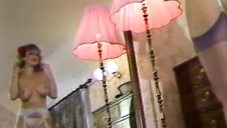 Vintage 80's long natural bouncy titted dance striptease