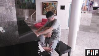 Vulgar Stepson Gets Milf To Fuck! Him During His Piano Practice