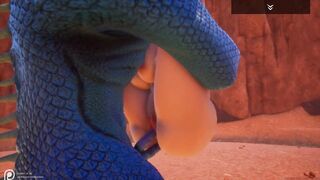 Wild Life Blue Lizard Scaly Porn (Jenny and Corbac)