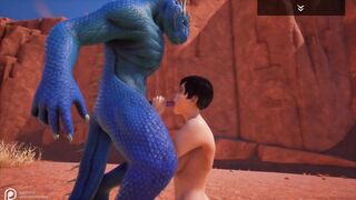 Wild Life Blue Lizard Scaly Porn (Jenny and Corbac)