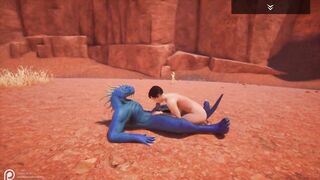 Wild Life Blue Lizard Scaly Porn (Jenny and Corbac)