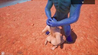 Wild Life Blue Lizard Scaly Porn (Jenny and Corbac)