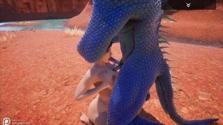 Wild Life Blue Lizard Scaly Porn (Jenny and Corbac)