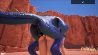 Wild Life Blue Lizard Scaly Porn (Jenny and Corbac)