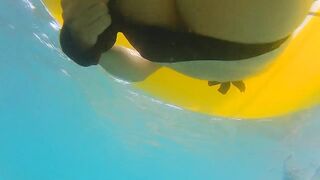 ENJOY Booty Plug IN and OUT among Fish n Corals