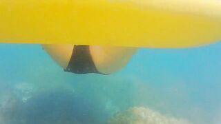 ENJOY Booty Plug IN and OUT among Fish n Corals