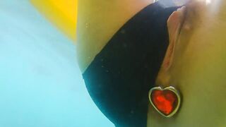 ENJOY Booty Plug IN and OUT among Fish n Corals
