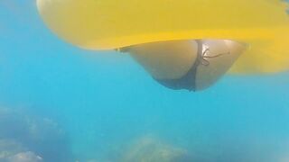 ENJOY Booty Plug IN and OUT among Fish n Corals