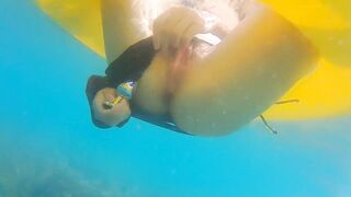ENJOY Booty Plug IN and OUT among Fish n Corals