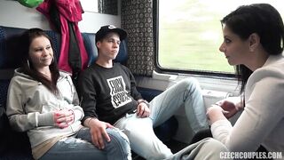 Swinger Action Inside Train - Alex African