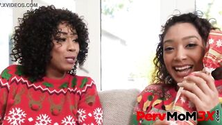 Alex Jett welcomes stepsister Sarah Lace and stepmom Misty Stone as they