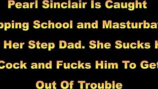 Skinny 18 Masturbates and Fucks Her StepDad To Get Out Of Trouble