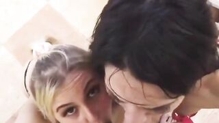 two teens fight over a guy's attention then fuck him