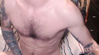 Sexy American Dady masturbating Part 2 doing a Cam Show
