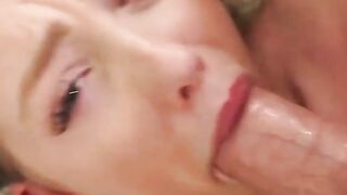 teen babe stretches on dick
