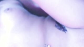 sexy blonde deepthroats a big dick in blue light 2