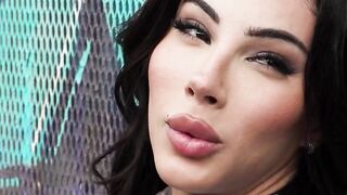 TS waiter Ariel Demure bareback coworker