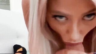 Turned On Blonde (Harmony Rivers) Wants To Try To A New Sex Dildo From