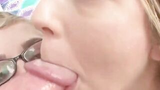 cumshot prolapse licking reverse gangbang