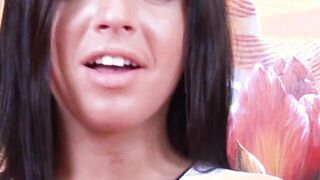 tight natural melons 18 year old dark hair enjoy anal and vaginal plowed