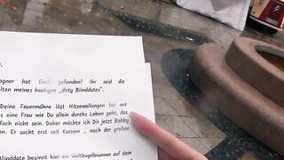 German Red Head Skank meet and nailed dating on Outdoor Street