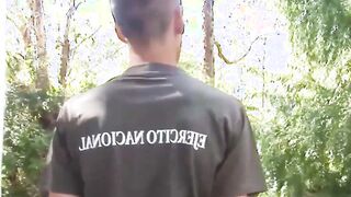 Public Homosexual anal sex into forest with thin butt bareback skank