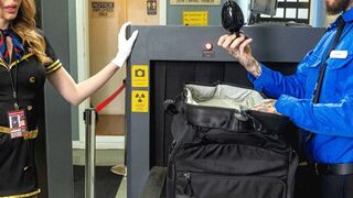 Trans flight attendant gets analed by airport security