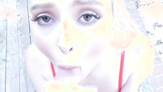 blowjob  hot stepdaughter gets a facial