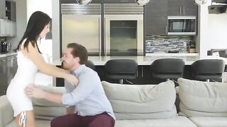 blowjob  horny gf filled up with cum after work party