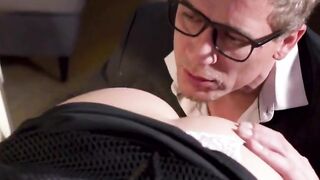 Dane Jones Teacher fucks Beauty college girl Lady Dee bent over desk doggy style