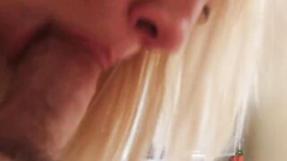 Smoking moms friend treats my long penis