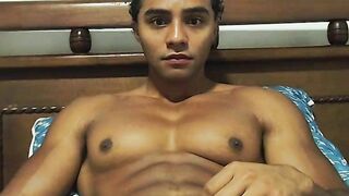 Colossal Ebony Muscle masturbating Part 2