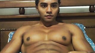 Colossal Ebony Muscle masturbating Part 2