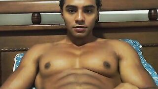 Colossal Ebony Muscle masturbating Part 2