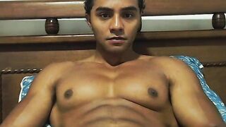 Colossal Ebony Muscle masturbating Part 2