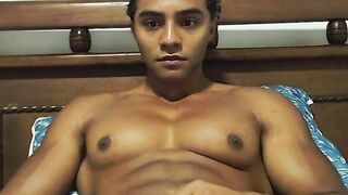 Colossal Ebony Muscle masturbating Part 2