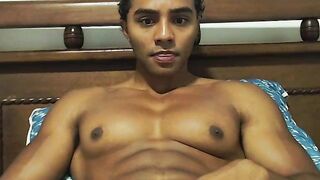 Colossal Ebony Muscle masturbating Part 2