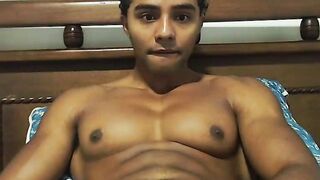 Colossal Ebony Muscle masturbating Part 2