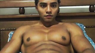 Colossal Ebony Muscle masturbating Part 2