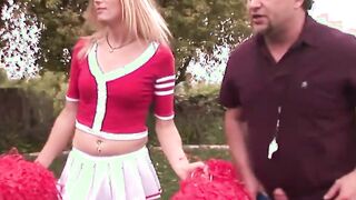 Tgirl cheerleader Lucia Matthews analed