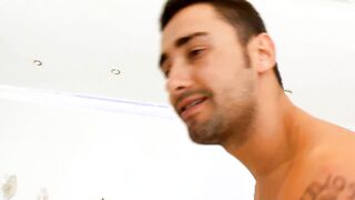 hot Dark Hair Bae got anal only plowed with huge dick