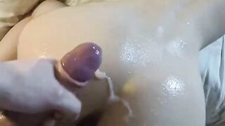 Amateur Teen with Big Oily Ass Fucked Hard POV